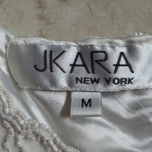 J Kara Ivory Beaded Blouse - Picture 3 of 7